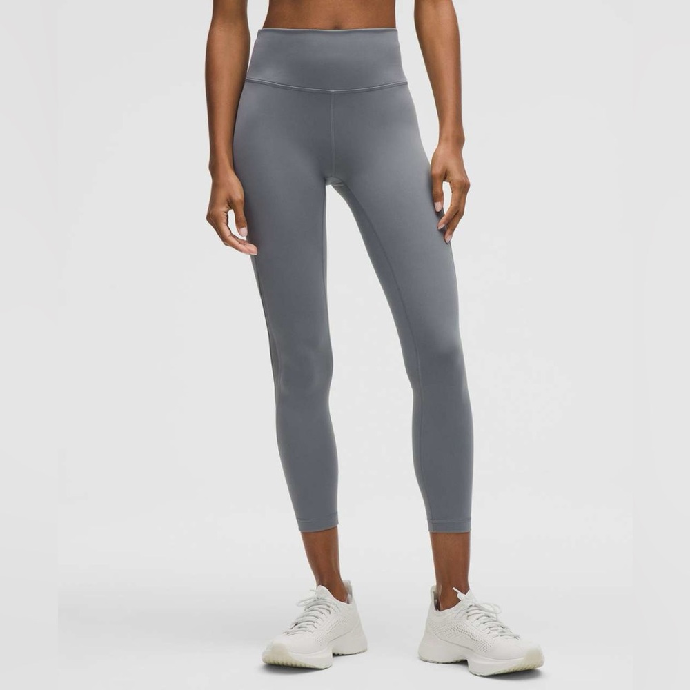 Lululemon Wunder Train Mesh Panel High Rise Tight 25” Solar Grey Size 6 NWOT